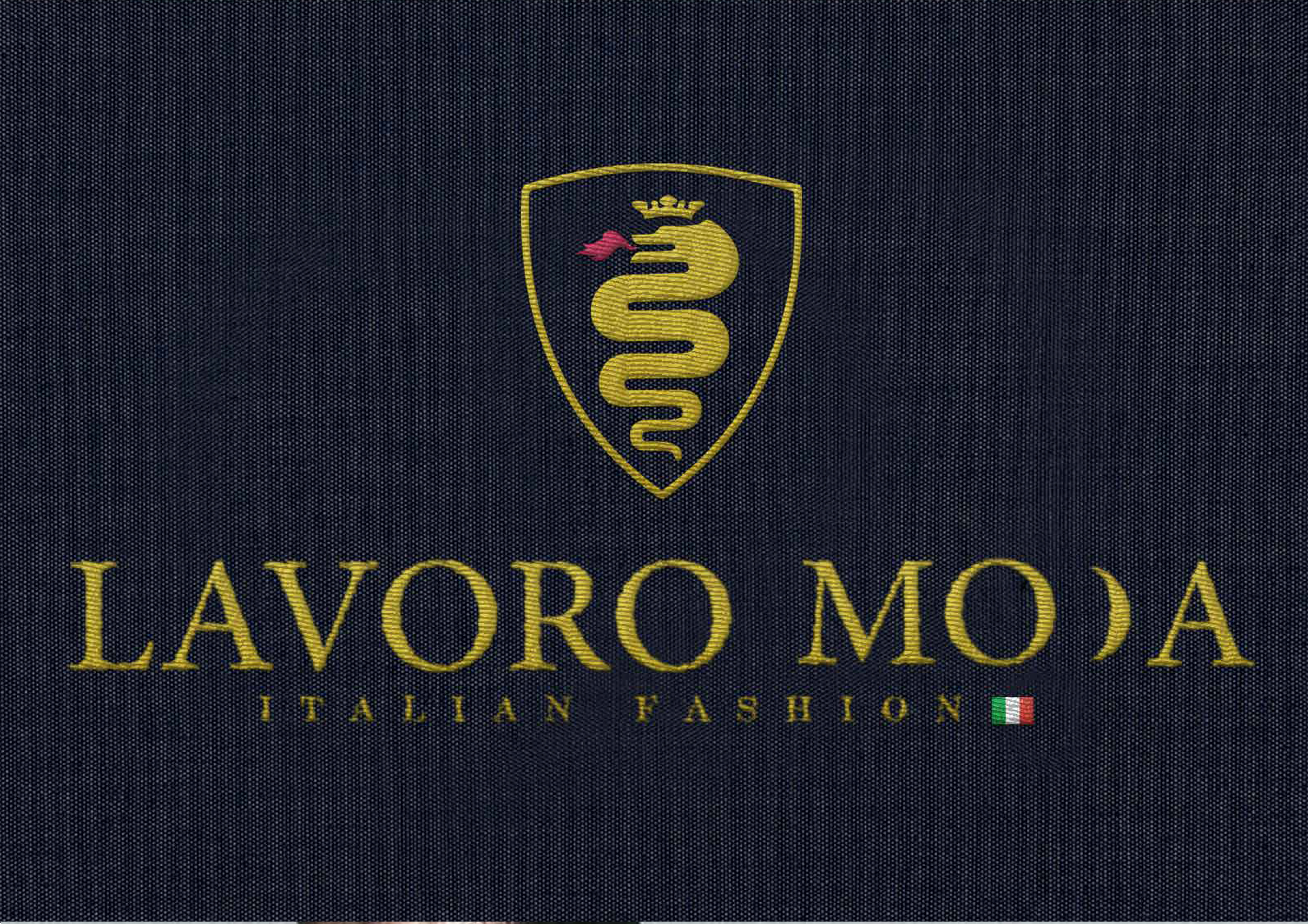 Lavoro Moda campaign visual direction showing editorial photography style and brand mood board
